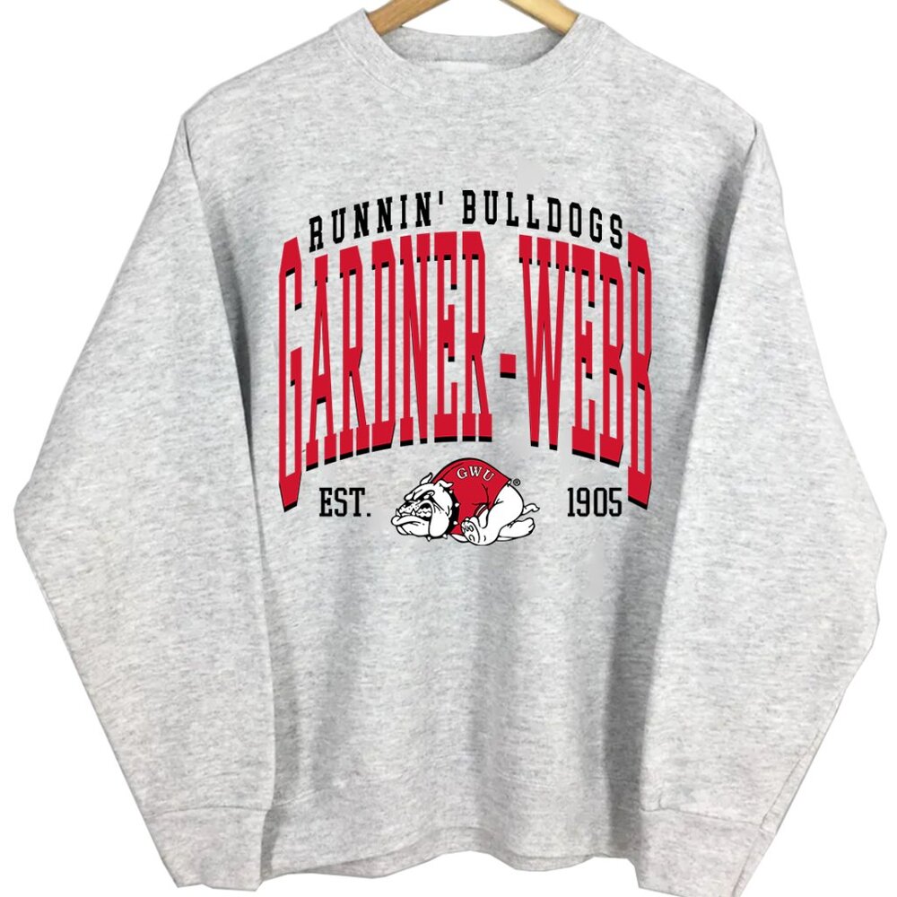 NCAA Gardner–Webb Runnin' Bulldogs Varsity Teams Shirt Sweatshirt Retro Sweater